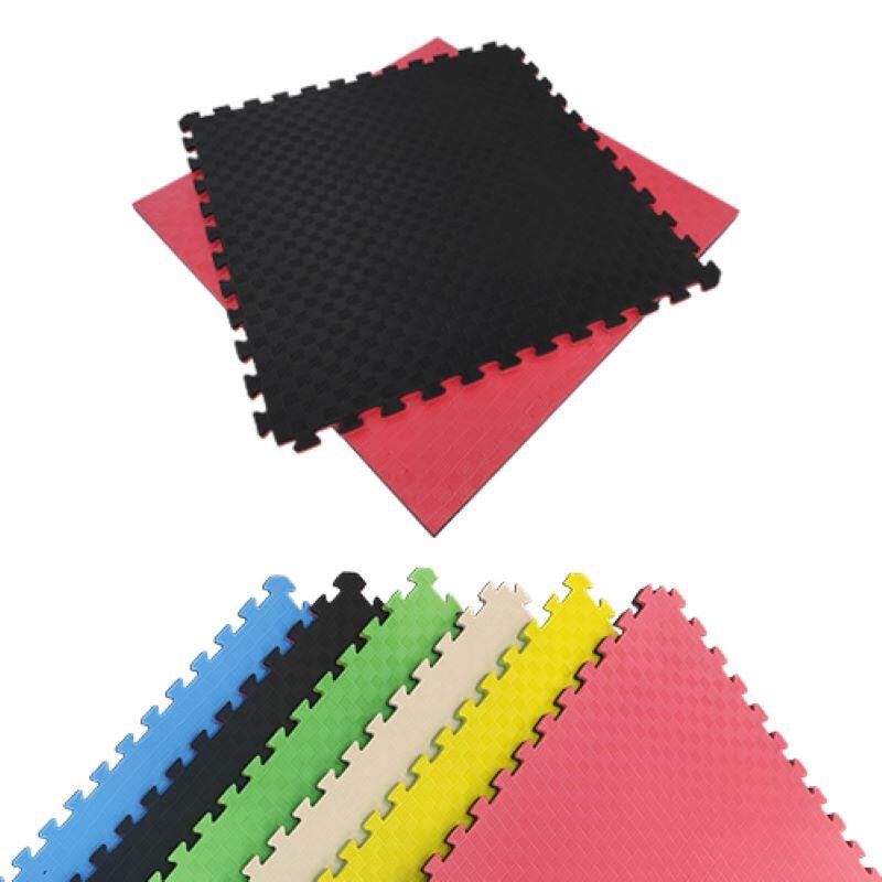 Tatami puzzle eva pack 8 / 1 x 1 x 20mm (vermelho-preto)