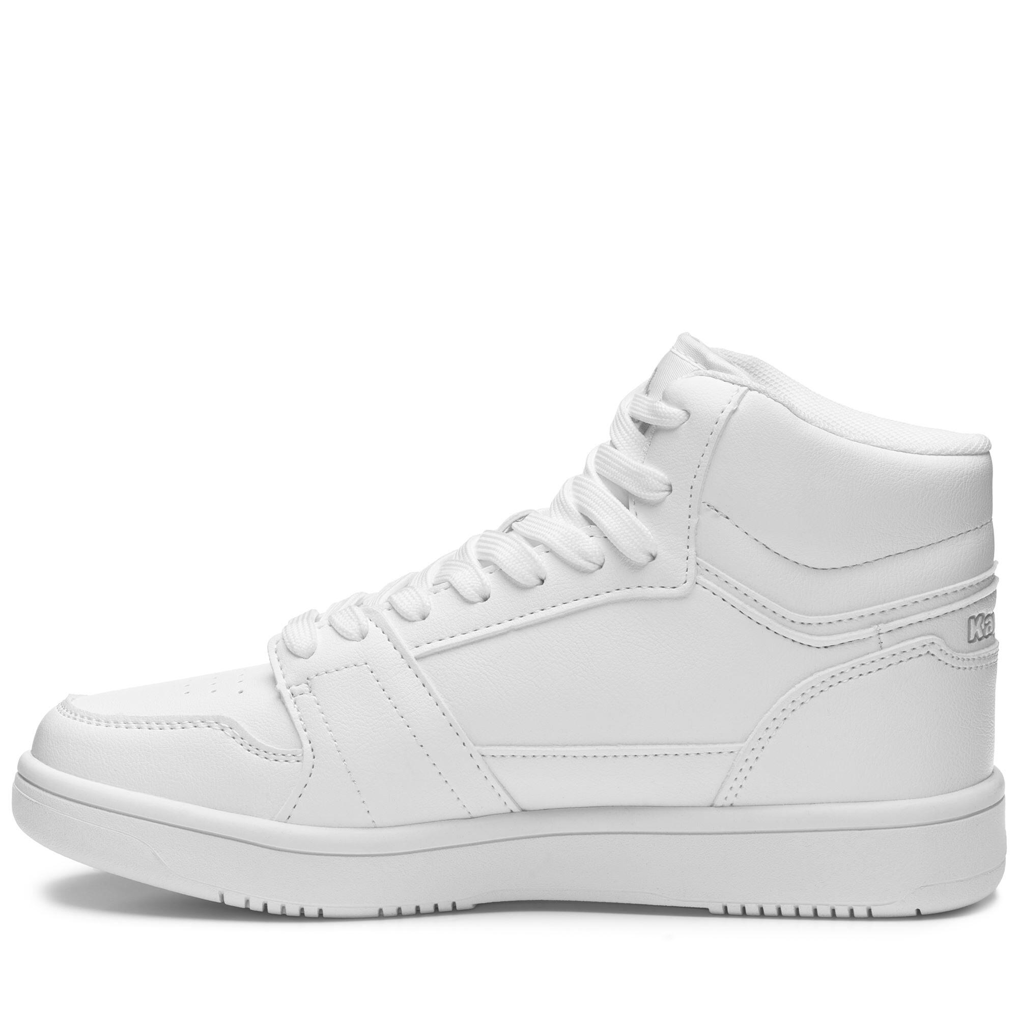 Sneakers bassa da uomo donna in gomma bianco da fitness 5/7