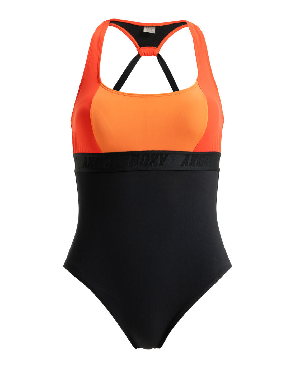 Roxy Roxy Active Colorblk Swimsuit-Anthracite 1/6