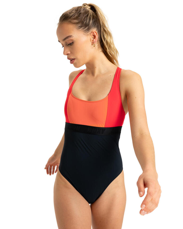 Jednoczęściowy strój kąpielowy dla Kobiety ROXY ACTIVE COLORBLK