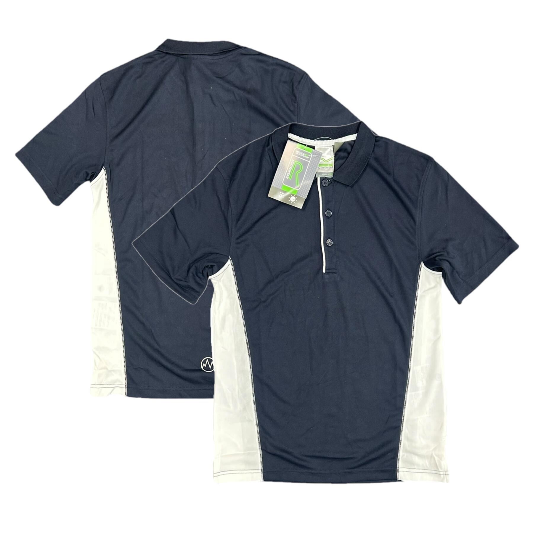REGATTA Regatta Men's Polo Shirt Salt Lake Navy Activewear Walking Short Sleeve