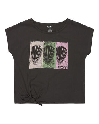 Camiseta de manga corta PURA PLAYA Negro Niña