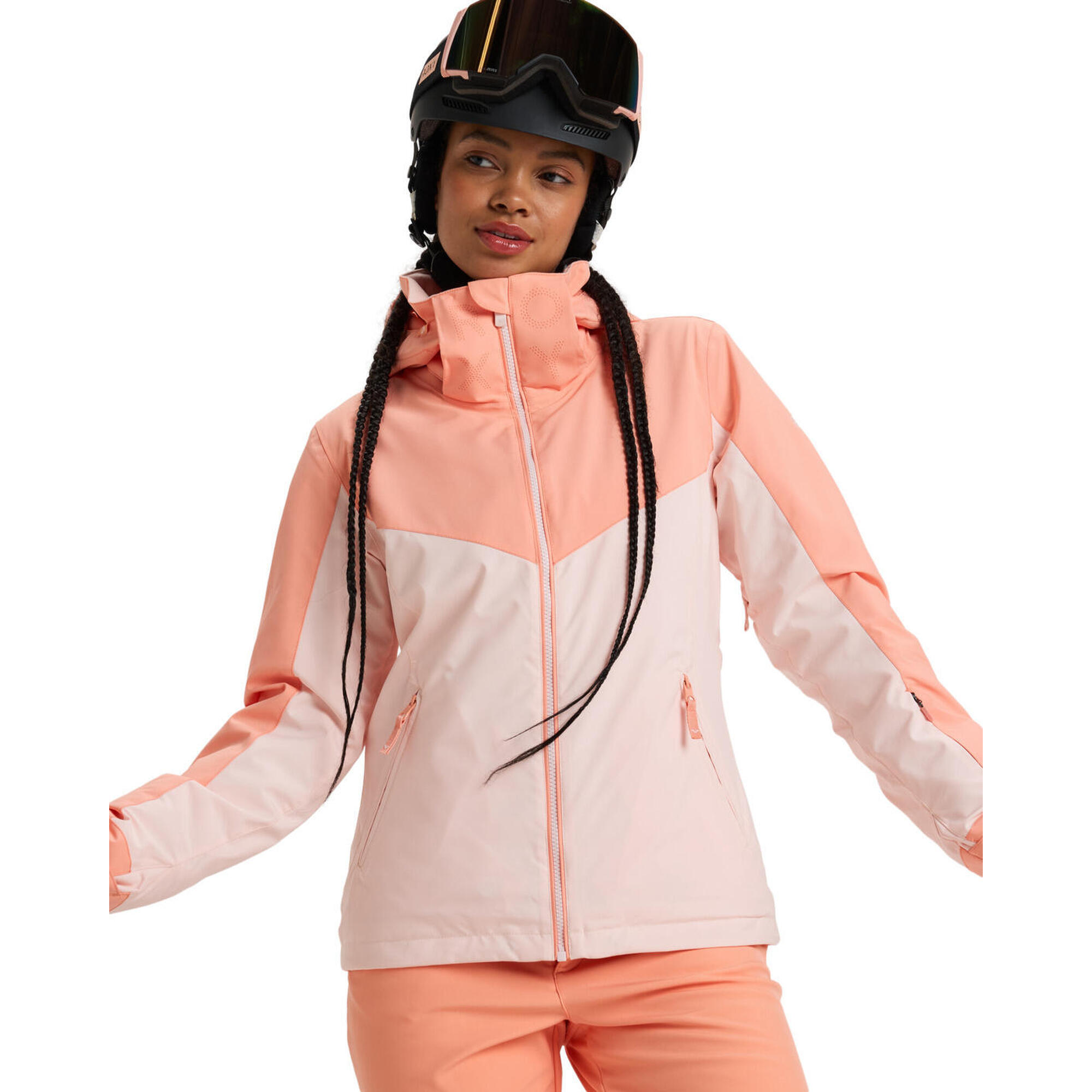 Roxy - Veste De Snow Free Jet Rose Femme - Doudoune Synthétique - Rose - 40 M - Decathlon