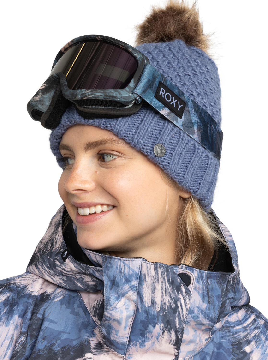 Masque de snowboard MOONRIDE Bleu Femme 2/4