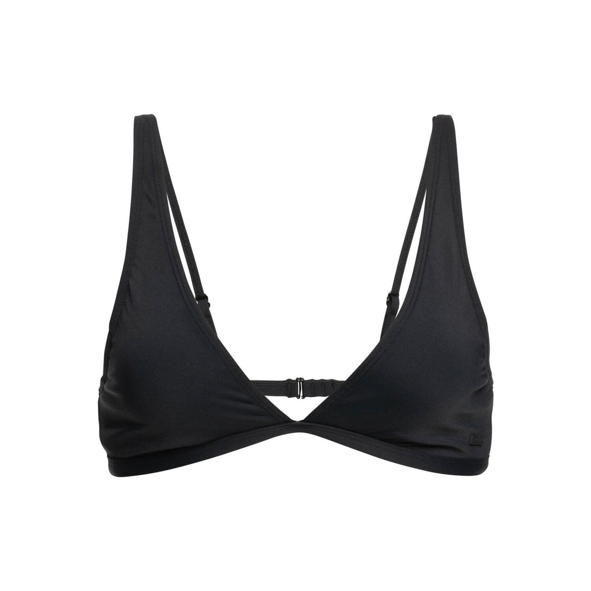 Wydłużony trójkątny stanik bikini dla Kobiety BEACH CLASSICS Czarny