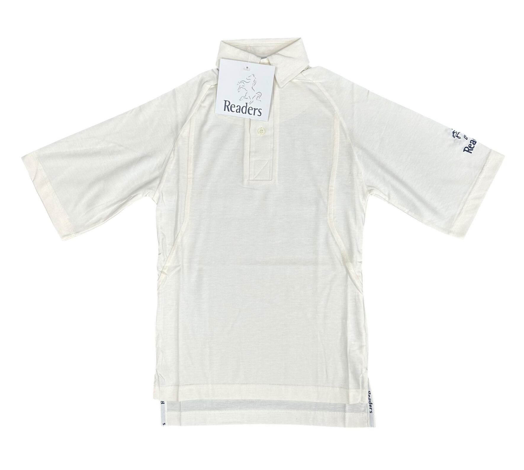 Readers Kid's Cricket Polo Shirt Cricket Whites Short Sleeve 2/3