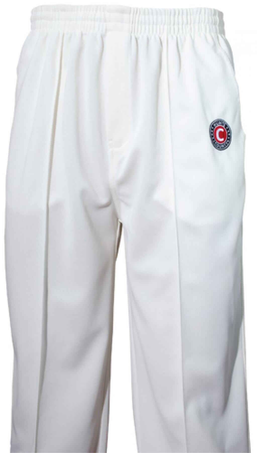NO BRAND Hunts Kid's Cricket Trousers County Cricket Poly Whites Pants