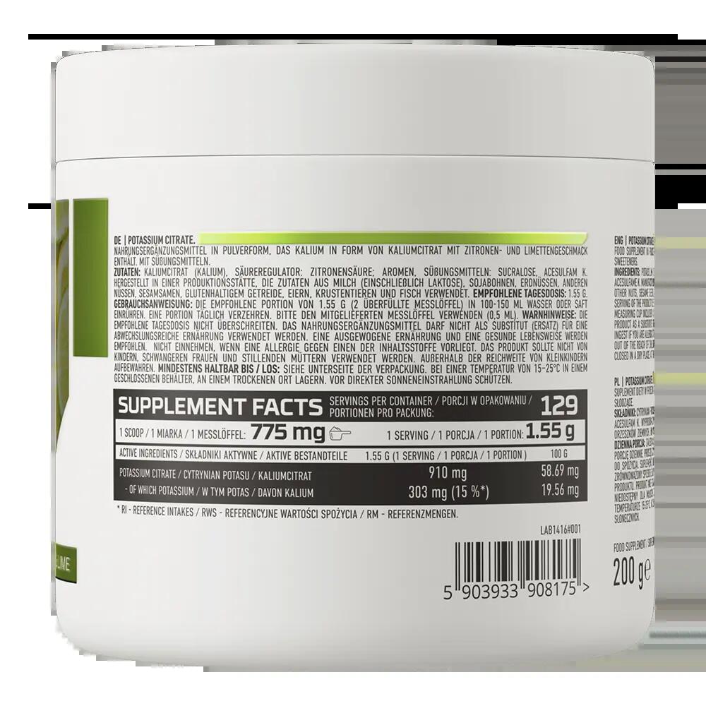 OstroVit Potassium Citrate 200g Lemon & Lime 3/3