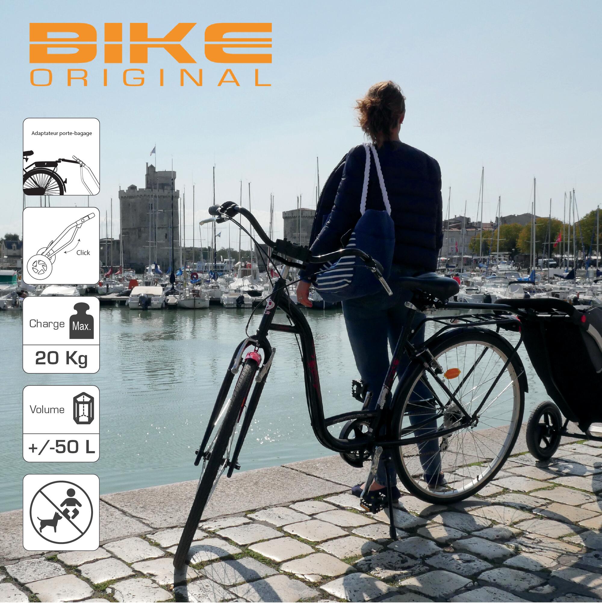 Shopping Trailer BIKE ORIGINAL compatible vélo de ville 4/7