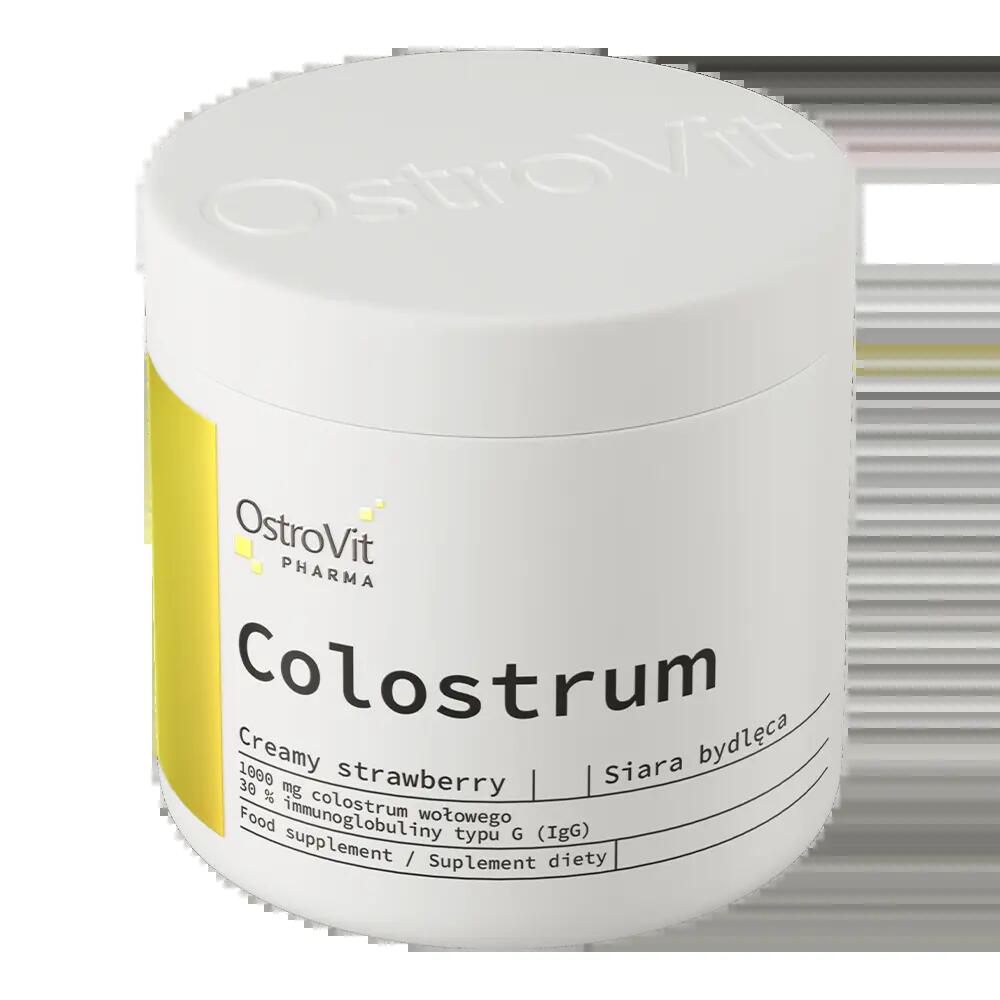 OstroVit Pharma Beef Colostrum 100g Creamy Strawberry 2/3