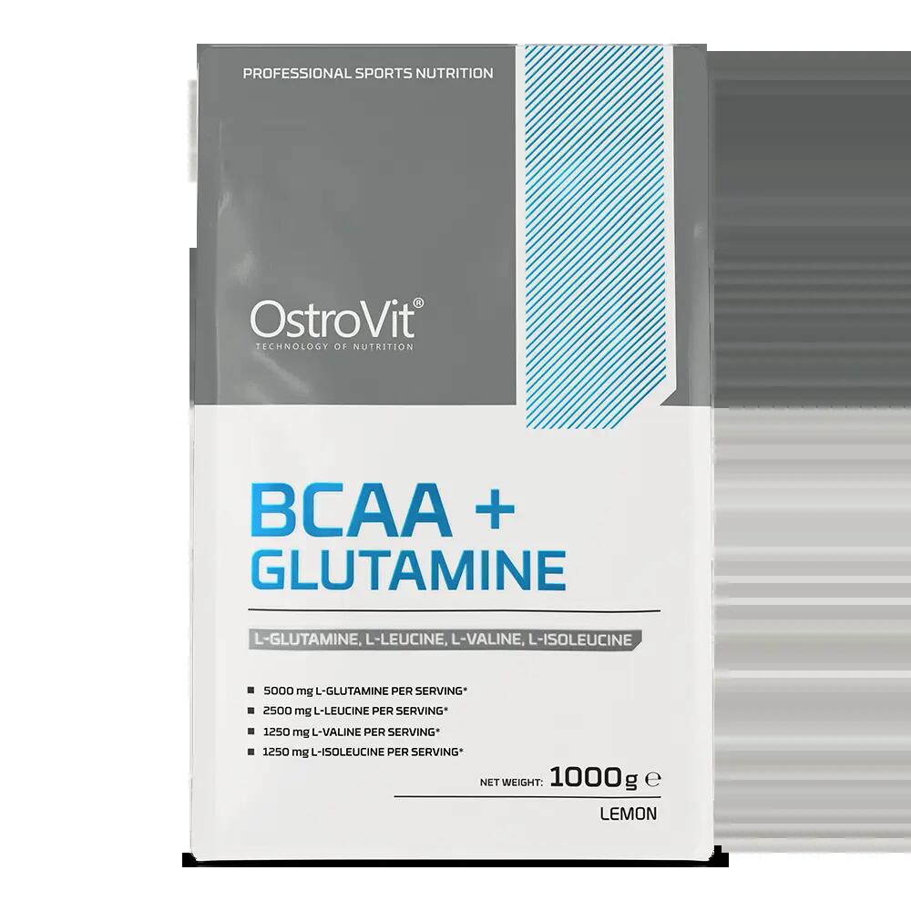 OstroVit BCAA + Glutamine 1000g Lemon 2/3
