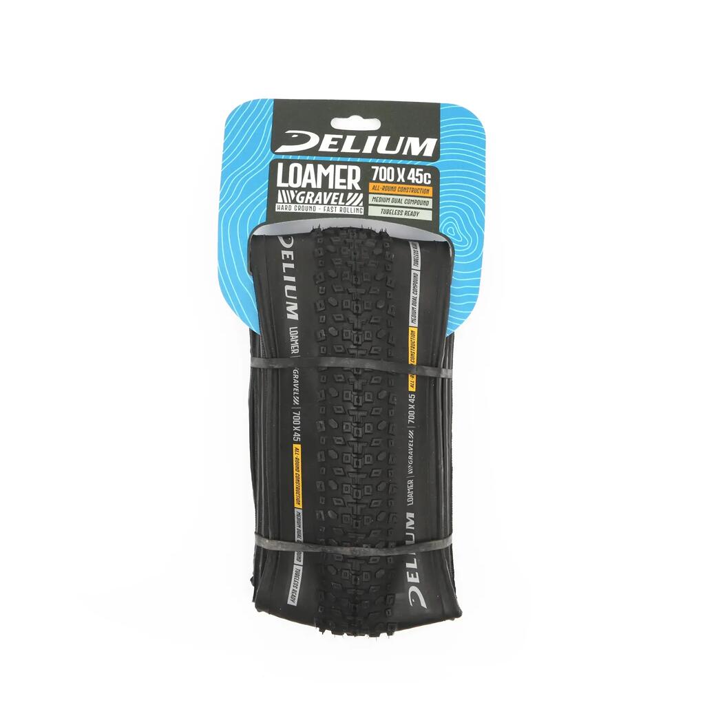 Deli SA‑316 bicycle tyre 700x45C Black, folding