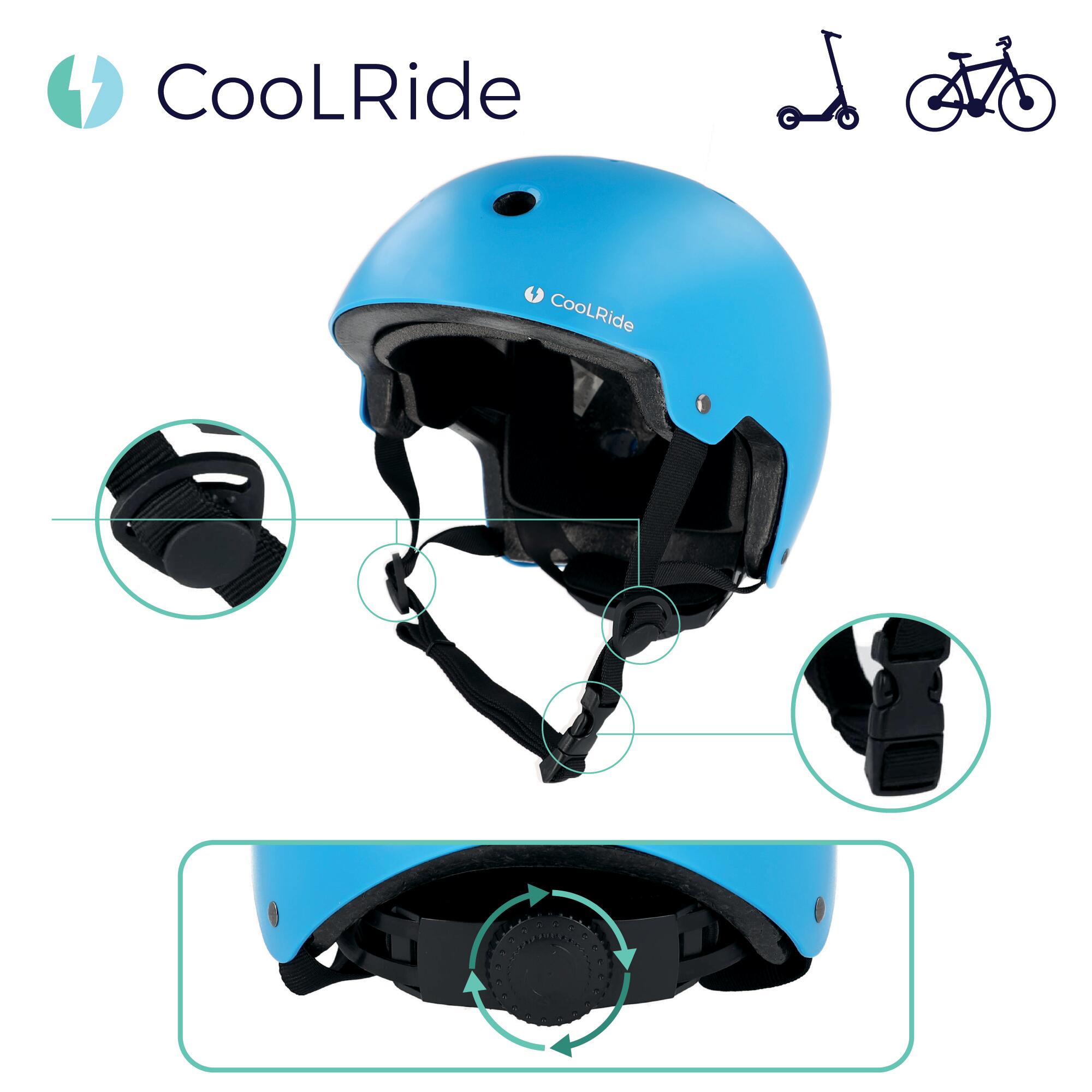 Casque vélo enfant 48-54 cm Multisport Bleu 3/6