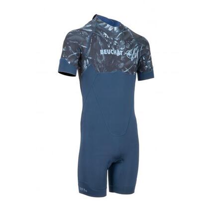 Shorty homme Atoll Seaweed 2 mm zip dorsal L