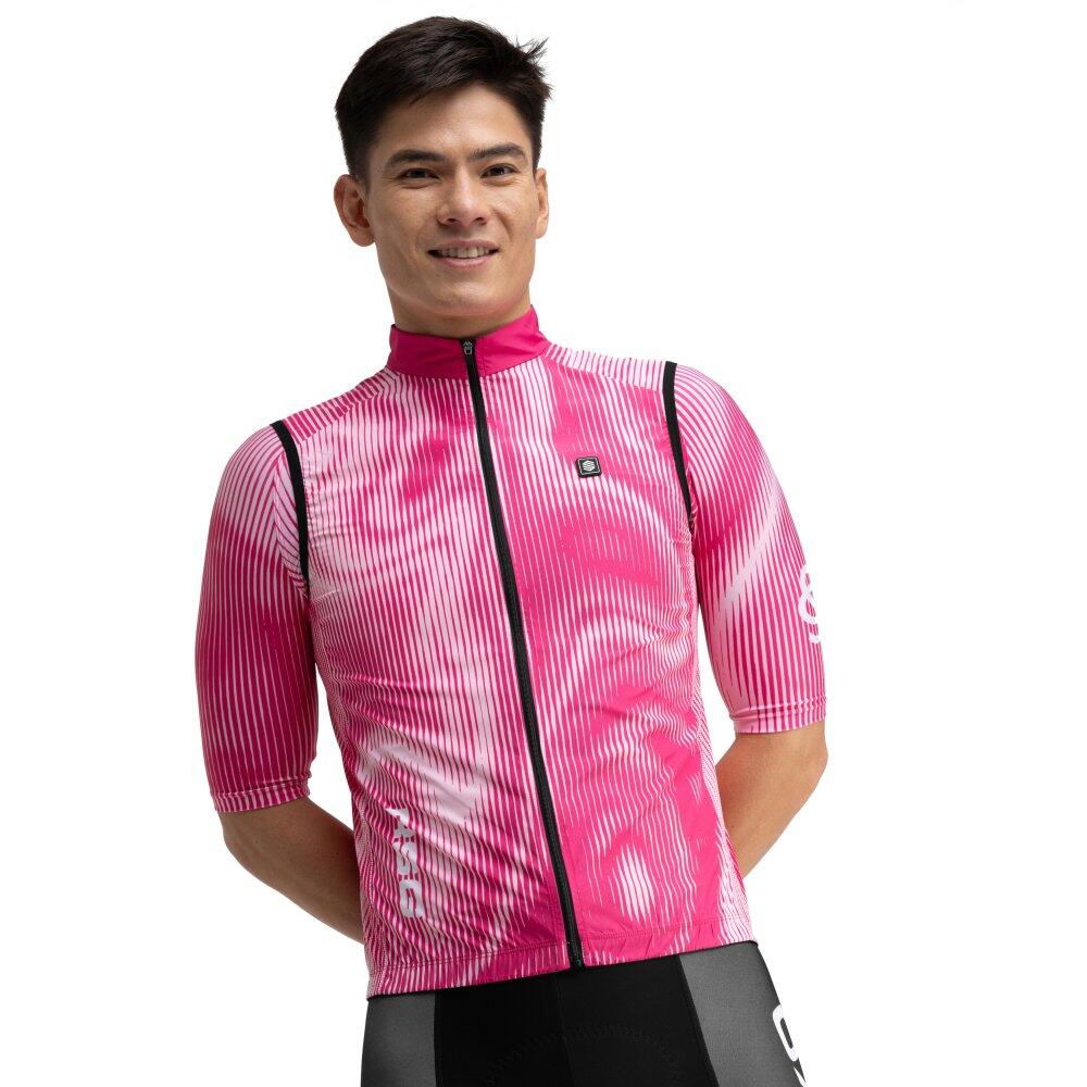 Men Cycling 's real sporting de gijón x siroko windproof vest SC V1 Batalla Pin