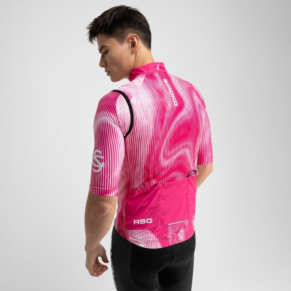 Gilet antivento da ciclismo da uomo Real Sporting de Gijón x Siroko SC V1 Batal 6/7