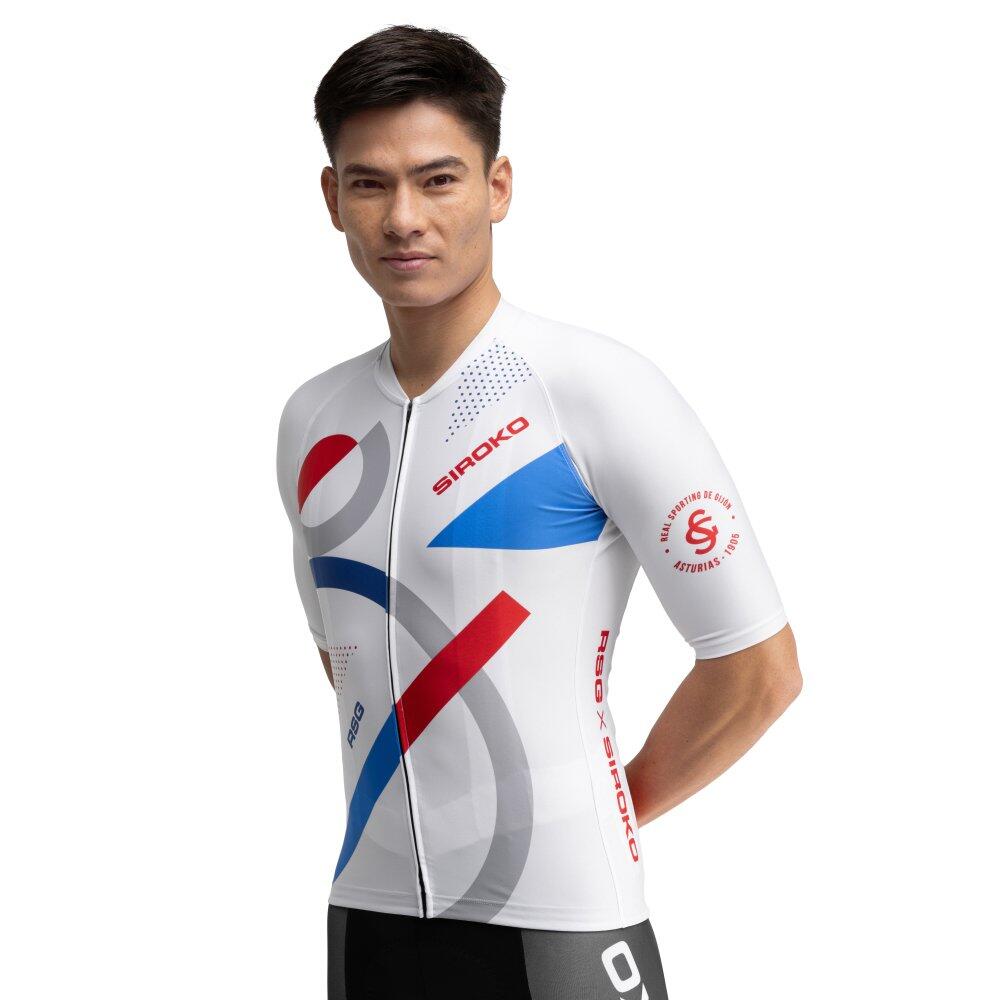 Men Cycling ’s real sporting de gijón x siroko short sleeve jersey SC M2 Esta