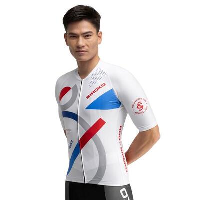Heren wielrennen real sporting de gijón x siroko korte mouwen wielershirt sc m2