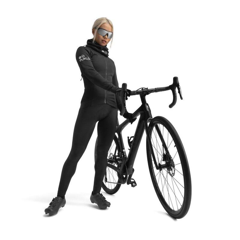 Veste vélo d'hiver softshell femme Cyclisme Core Abyss Noir