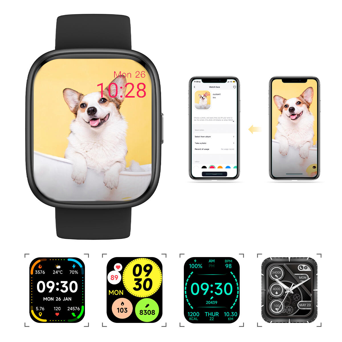 Montre connectée SWB29 - Alexa stemassistent - Sport - Wellness 6/7