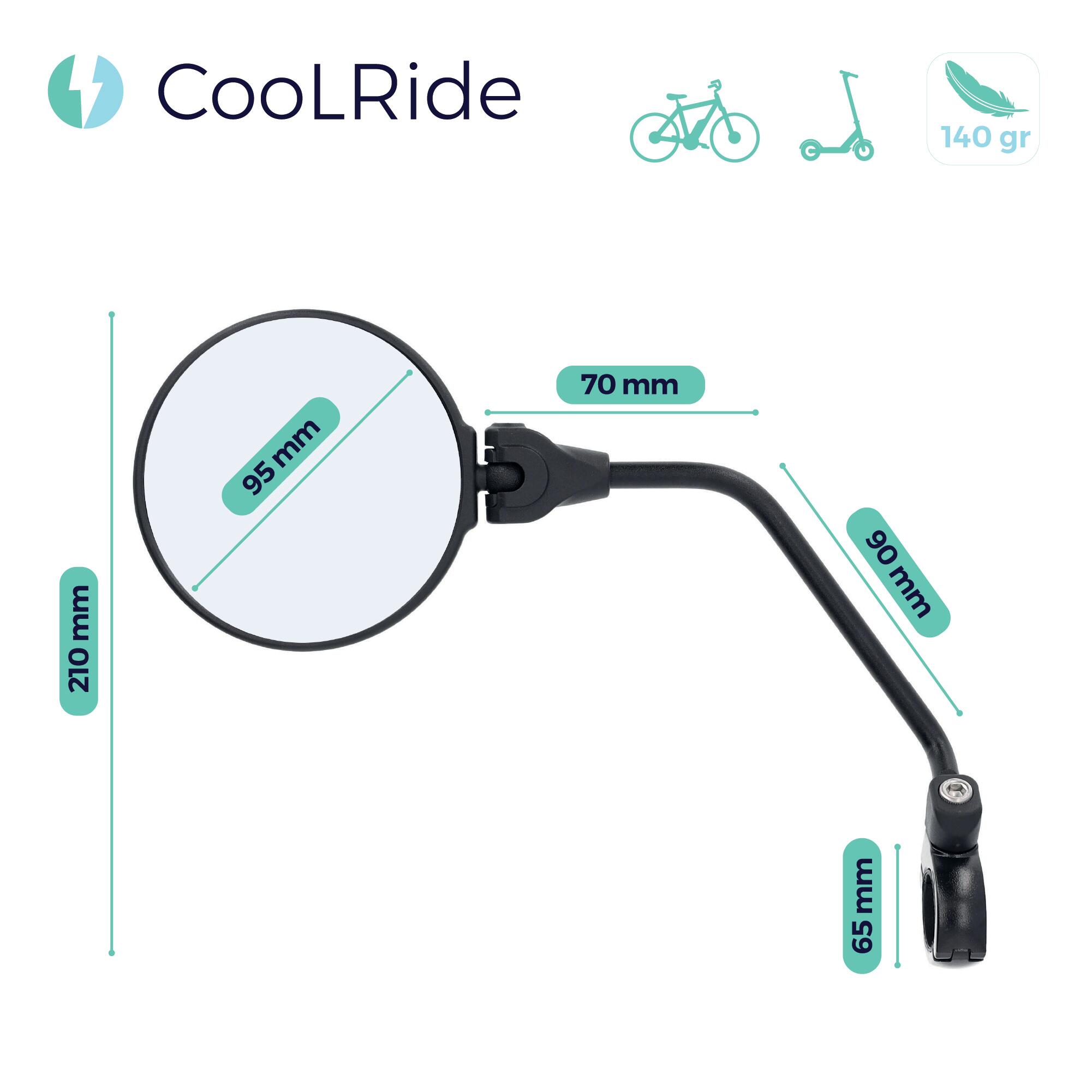Rétroviseur vélo gauche tête rotative 2/6