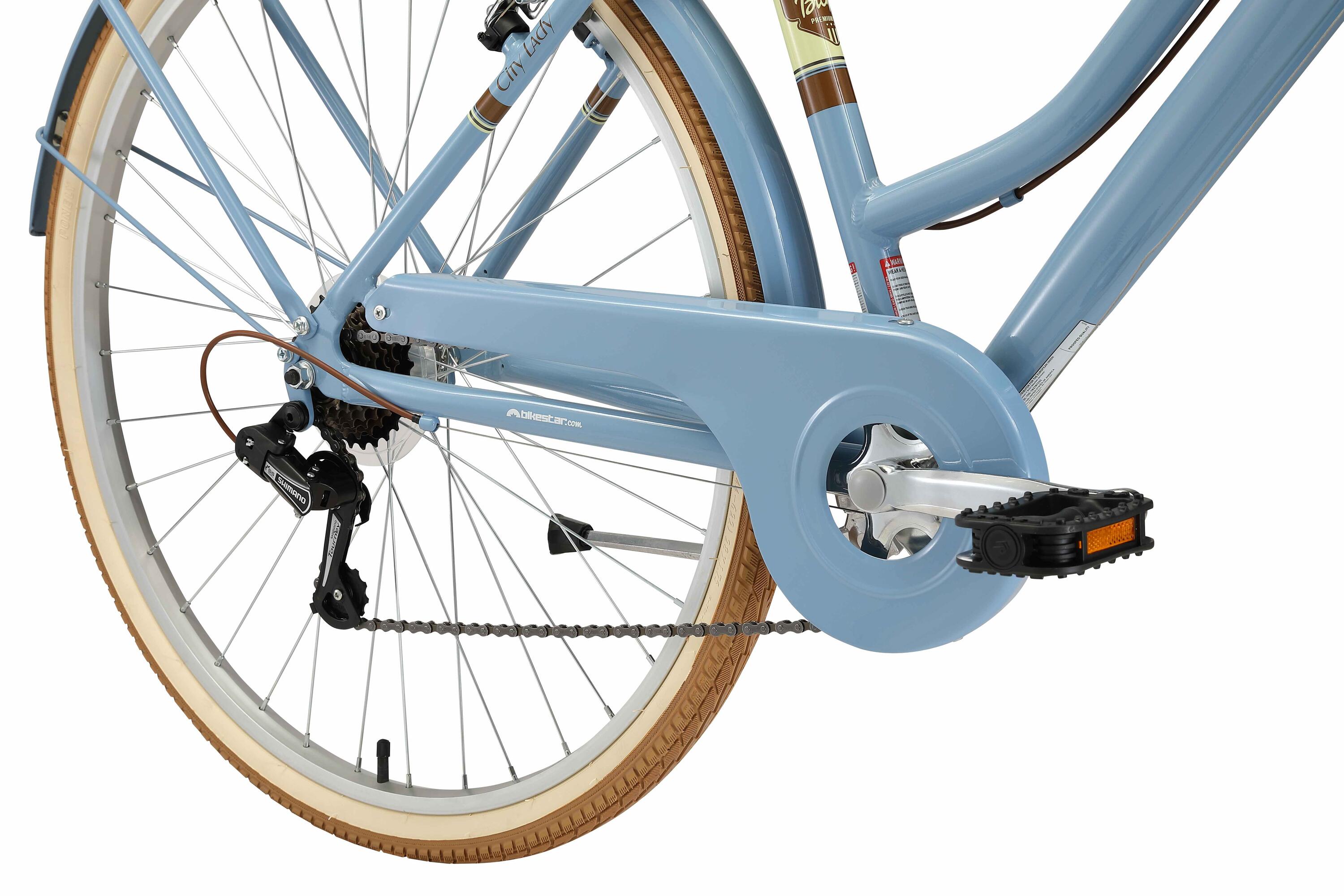 Bicicletta da città in alluminio 28", 7 velocità, retrò urbano 7/7