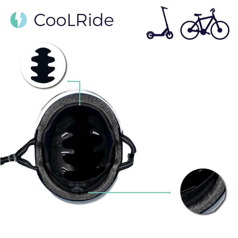 Casque vélo adulte 53-59 cm avec visère intégrée