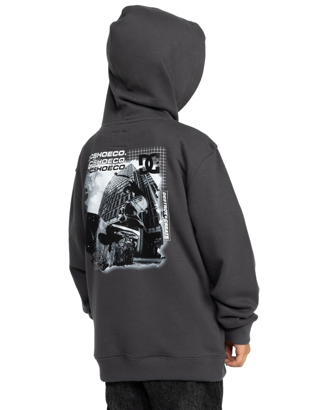 Sweat à capuche WHEREABOUTS Noir Garçon 4/4