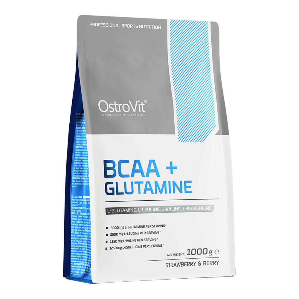 OstroVit BCAA + Glutamine 1000g strawberry blueberry