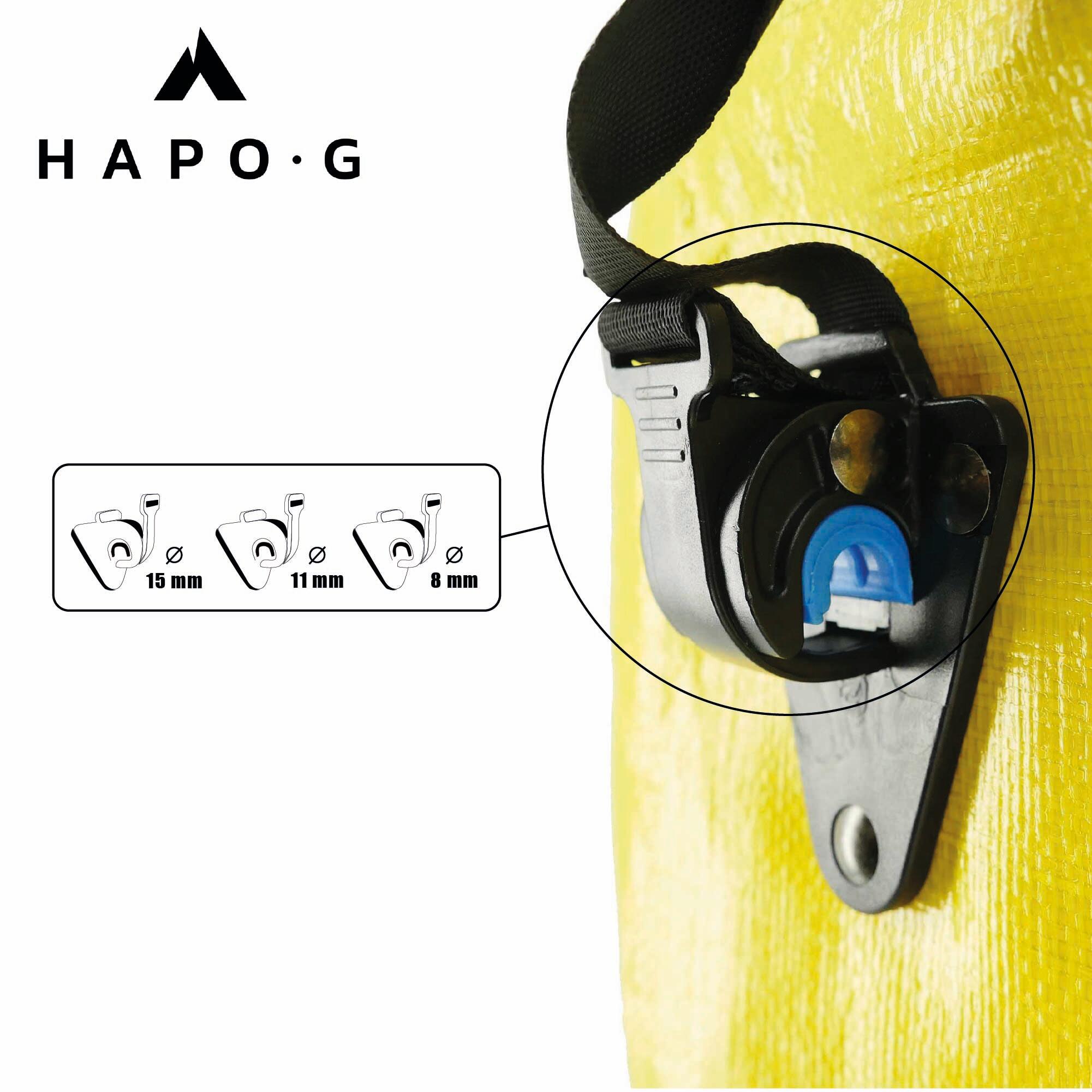 Achtertas Hapo-G - bevestiging op bagagedrager - gerecycled materiaal 6/7