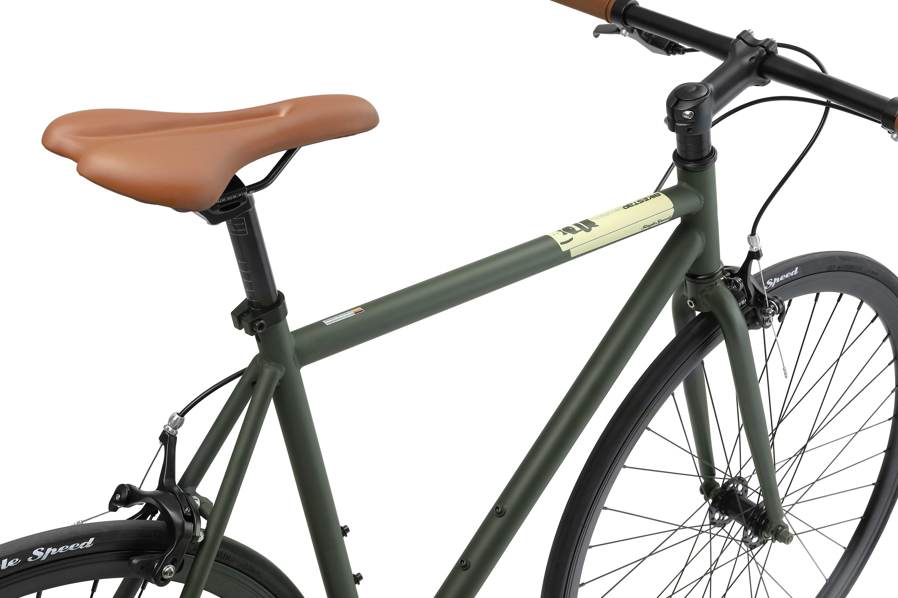 Bicicleta urbana de aluminio single speed 28" 6/7