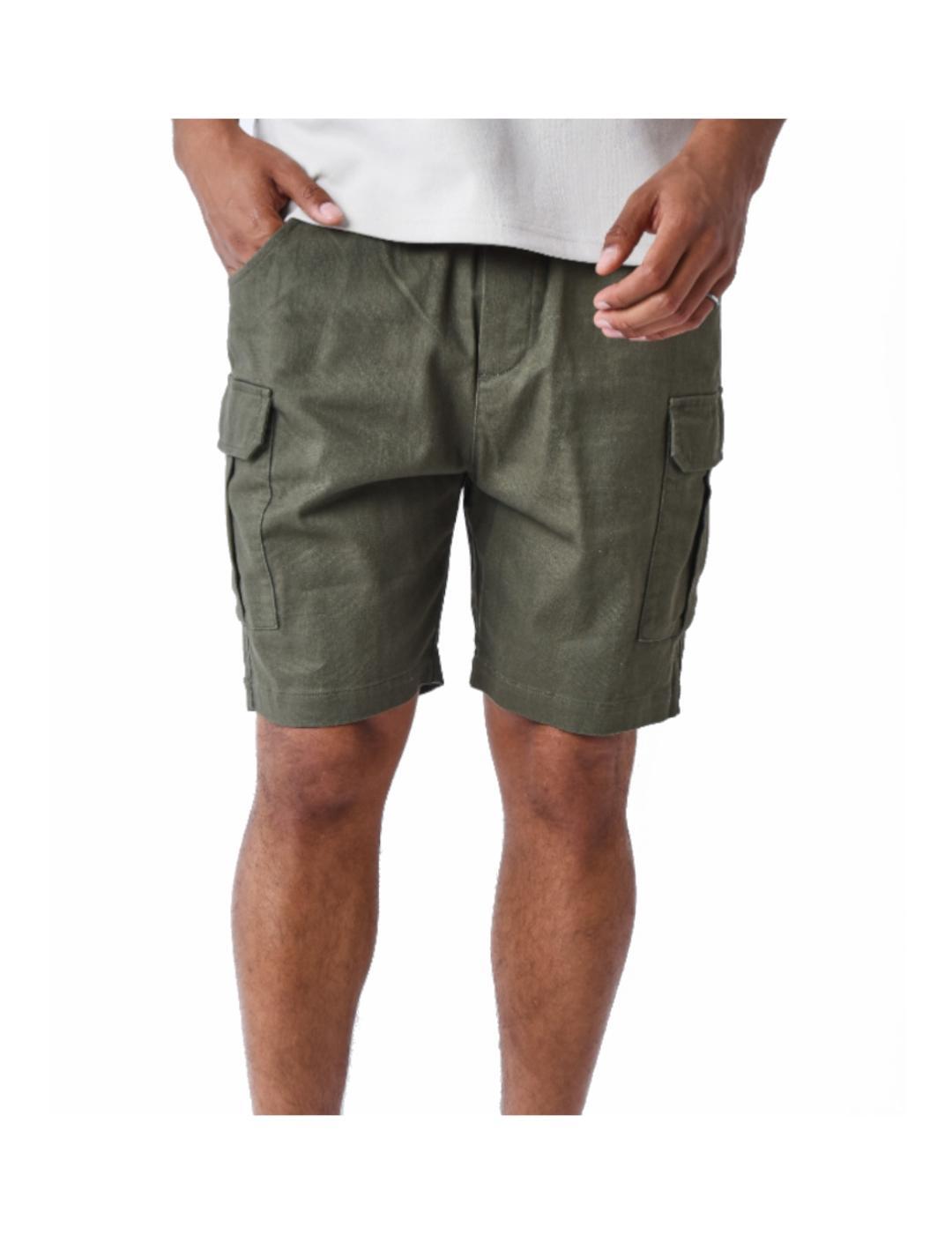 Bermuda e pantaloncini da uomo Project x Paris Cargo Verde. 2/5