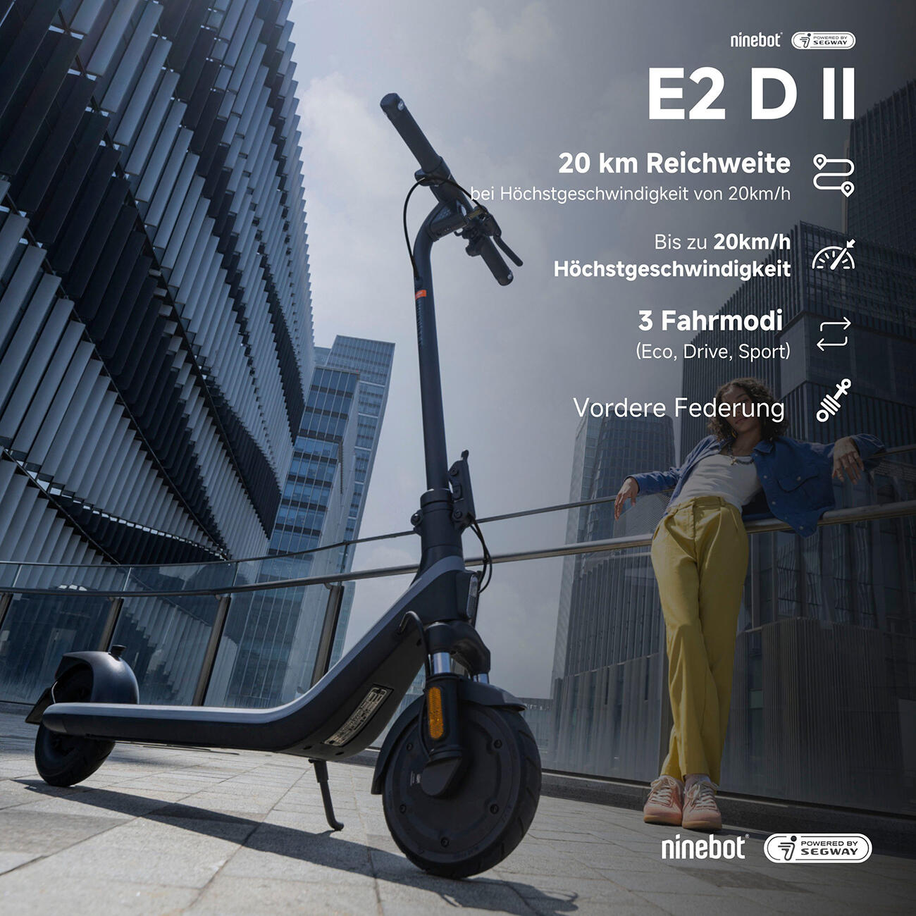 Ninebot by Segway KickScooter E2 D II dt. Straßenzulassung  E-Scooter 7/7