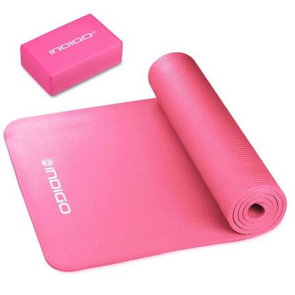 Ensemble de Yoga: Tapis Antidérapant et Bloc de Yoga et Fitness