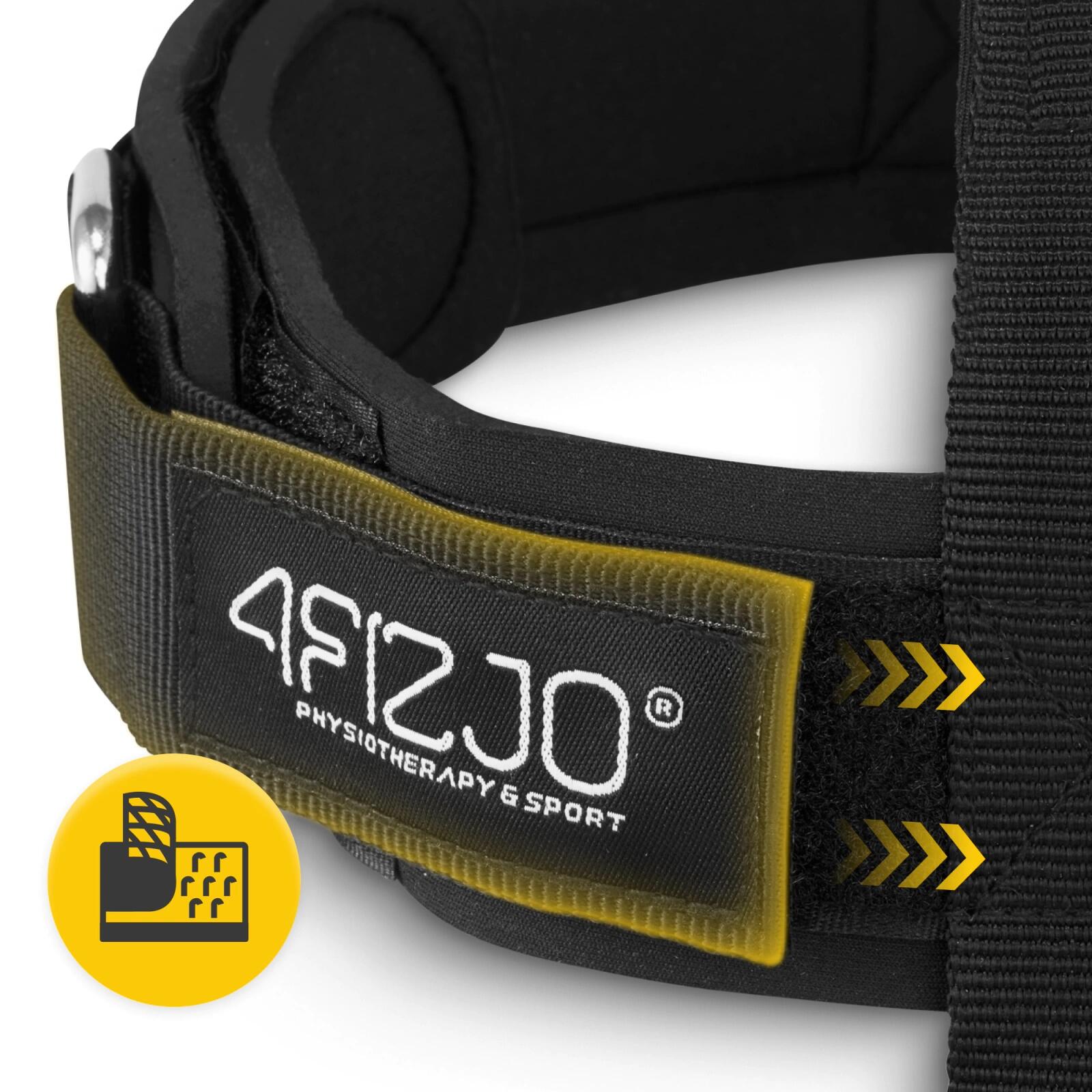 Nackentrainer Kopfgeschirr mit Stahlkette Halsmuskeltrainer Fitness 4FIZJO 6/7