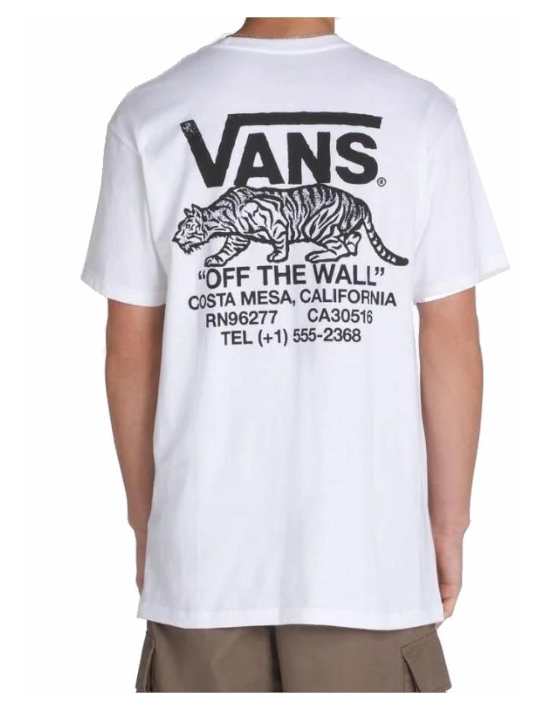 Camiseta para Hombre Vans Sneaky  Blanco 2/4