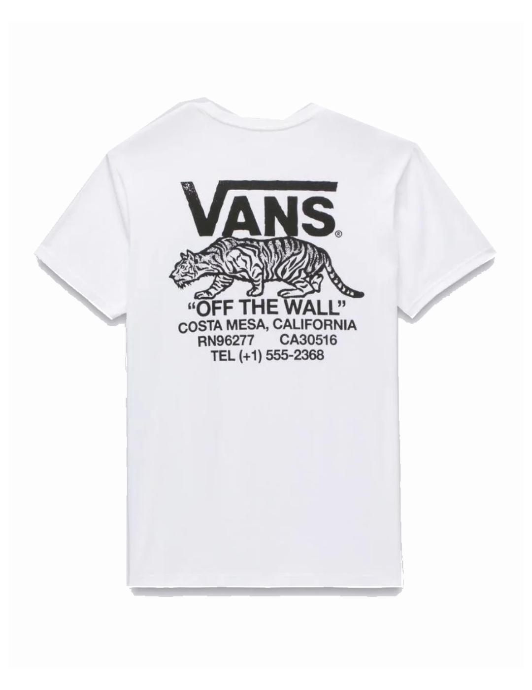 Camiseta para Hombre Vans Sneaky  Blanco 3/4
