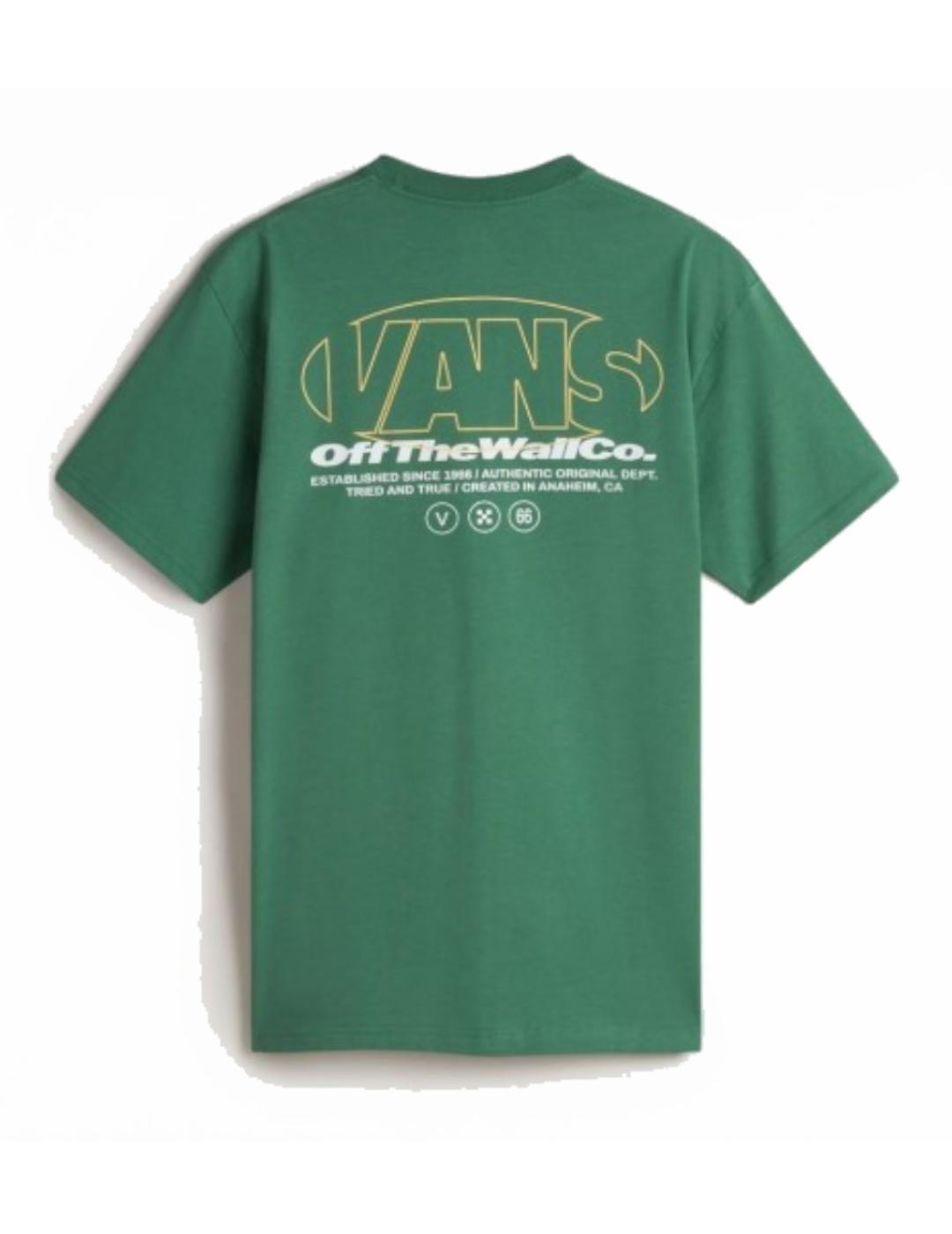 Camiseta para Hombre Vans Major type Verde 5/5