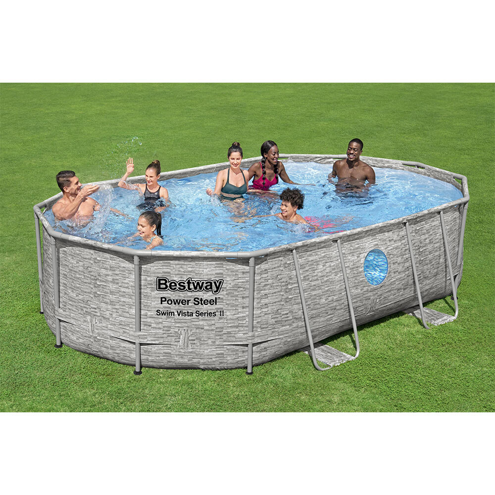 Bestway Power Steel Swim Vista Series II  Above Ground Pool Set 488x305x107 cm 2/7