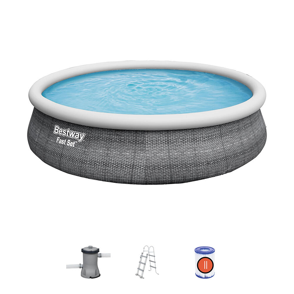 Bestway Fast Set Inflatable Pool Set Rou nd 4.57 m x 1.07 m 3/7