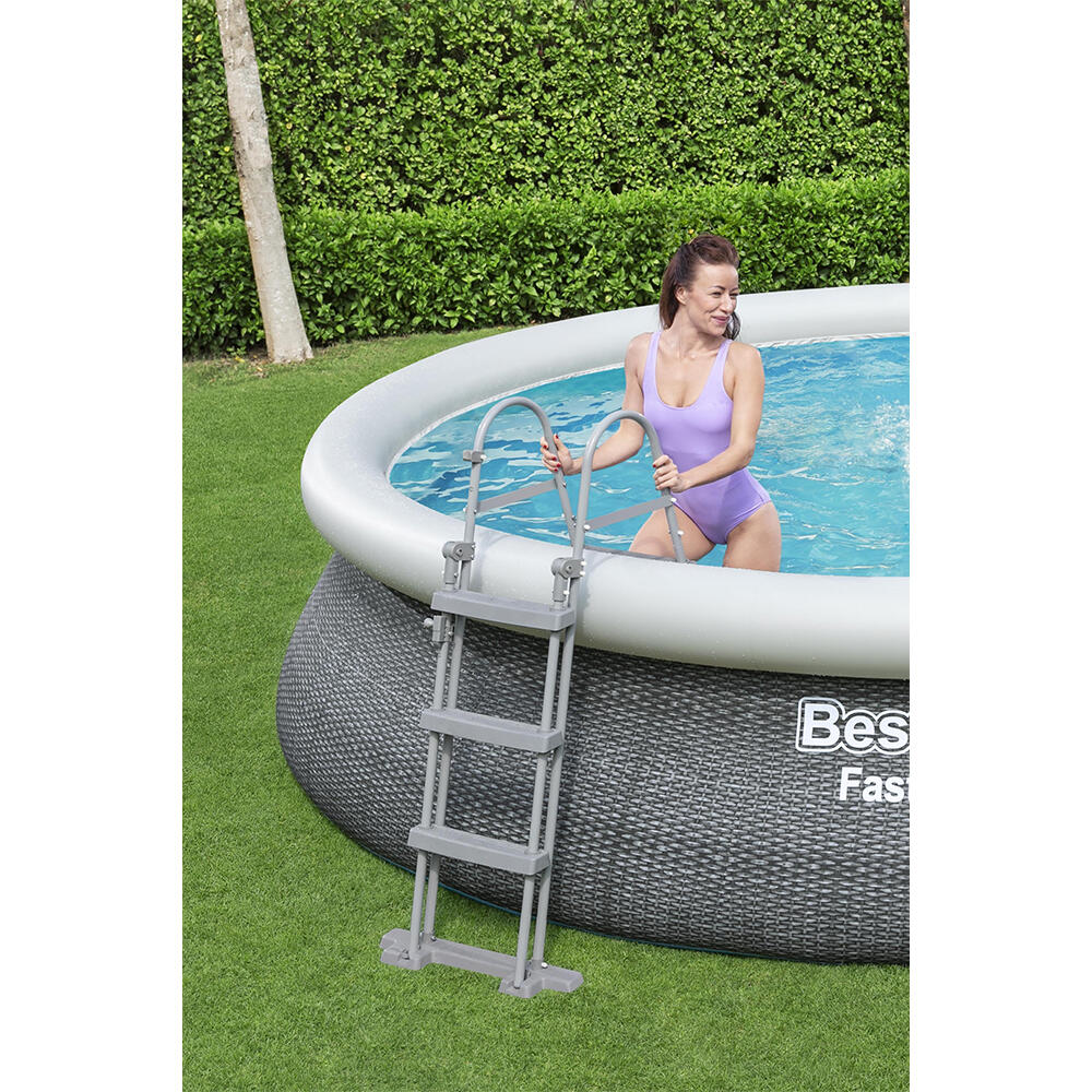 Bestway Fast Set Inflatable Pool Set Rou nd 4.57 m x 1.07 m 5/7
