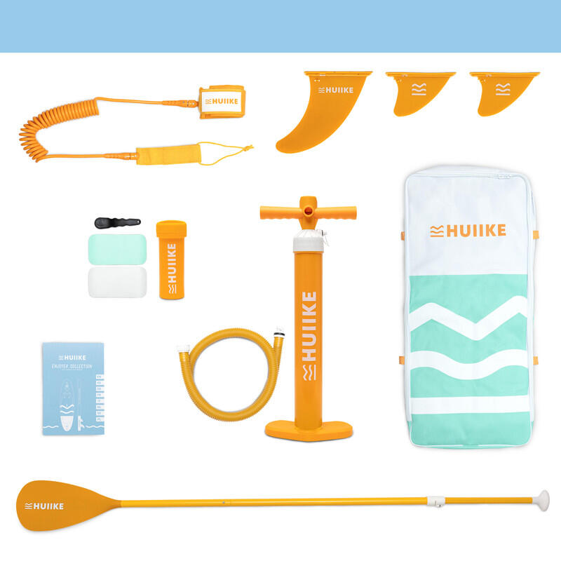 Paddle Gonflable Adulte Accessoires Premium, HUIIKE, Vert, Haute Stabilité
