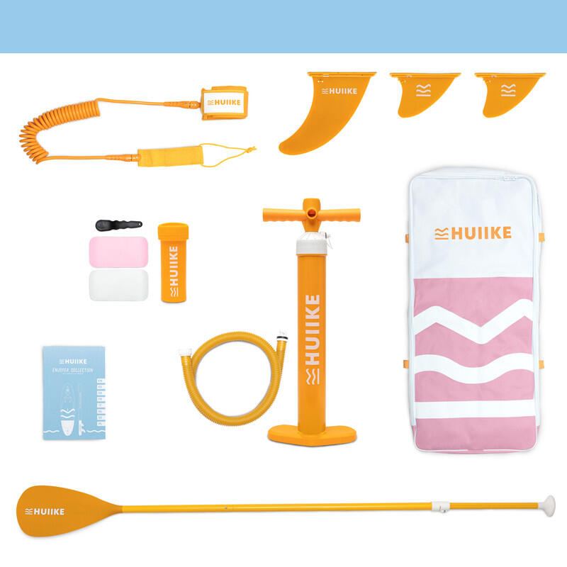 Paddle Gonflable Adulte Accessoires Premium, HUIIKE, Rose, Haute Stabilité