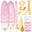 Placă Stand Up Paddle Gonflabil Accesorii HUIIKE, Roz, Stabilitate Mare