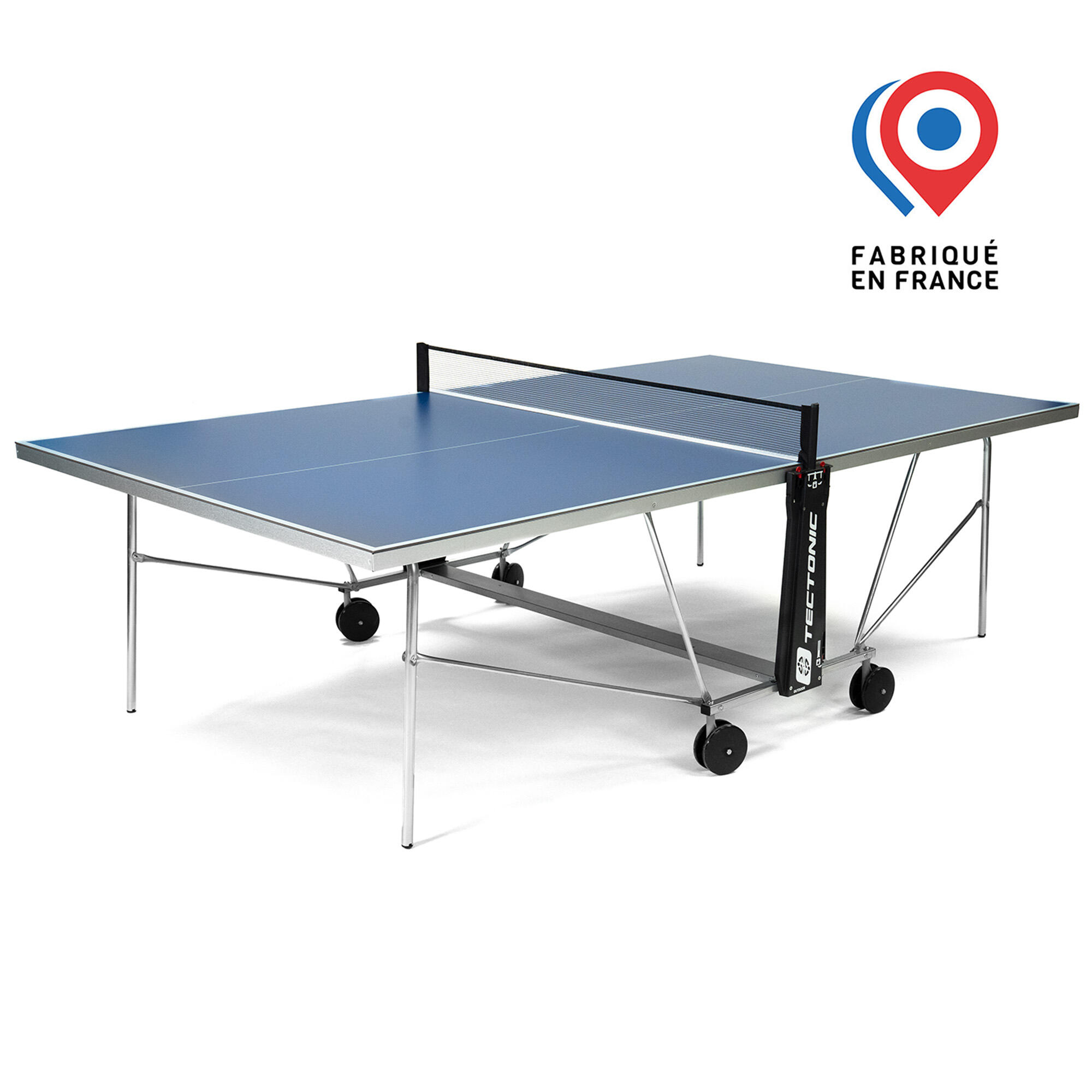 Tectonic - Tectonic Outdoor - Table De Ping Pong D'Extérieur Pliable - Made In France - Table De Tennis De Table - Bleu - Taille Unique - Decathlon