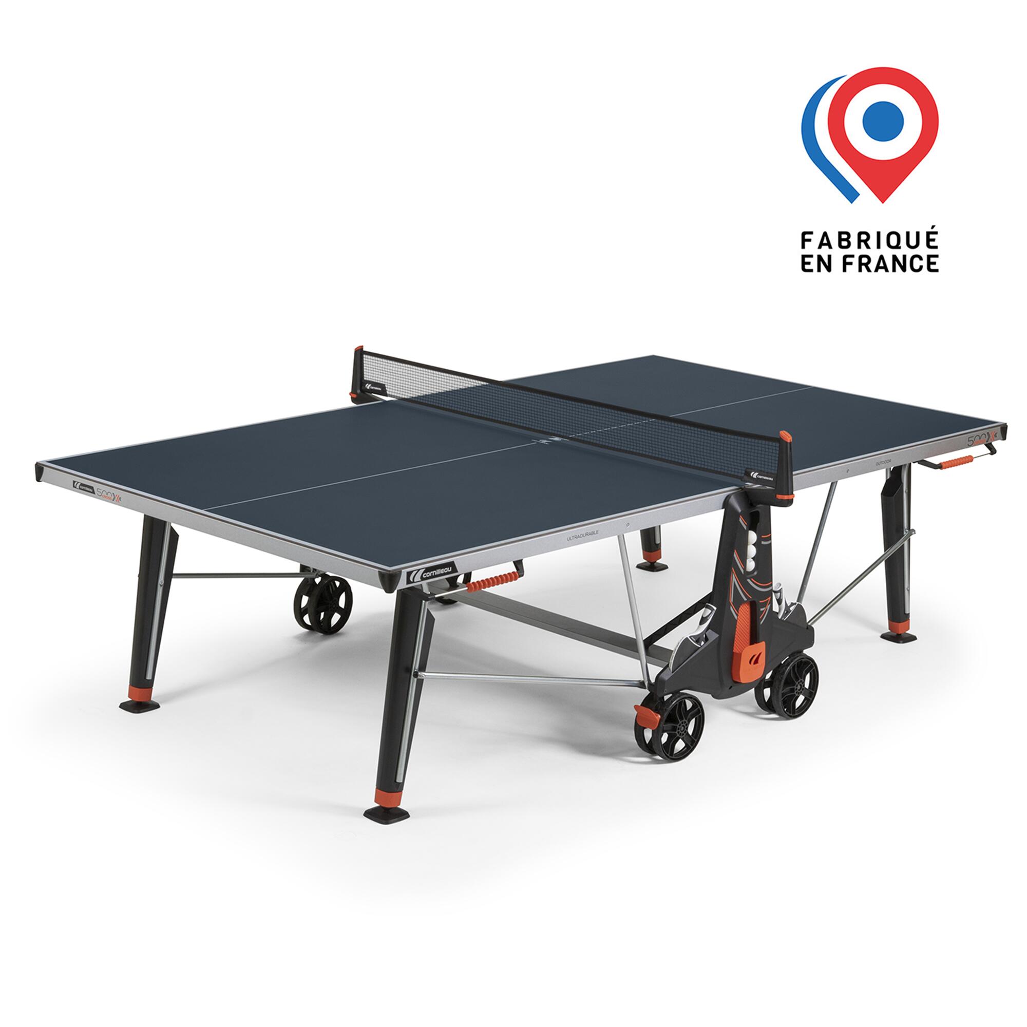 CORNILLEAU 500X Performance Outdoor Table Tennis Table - Blue