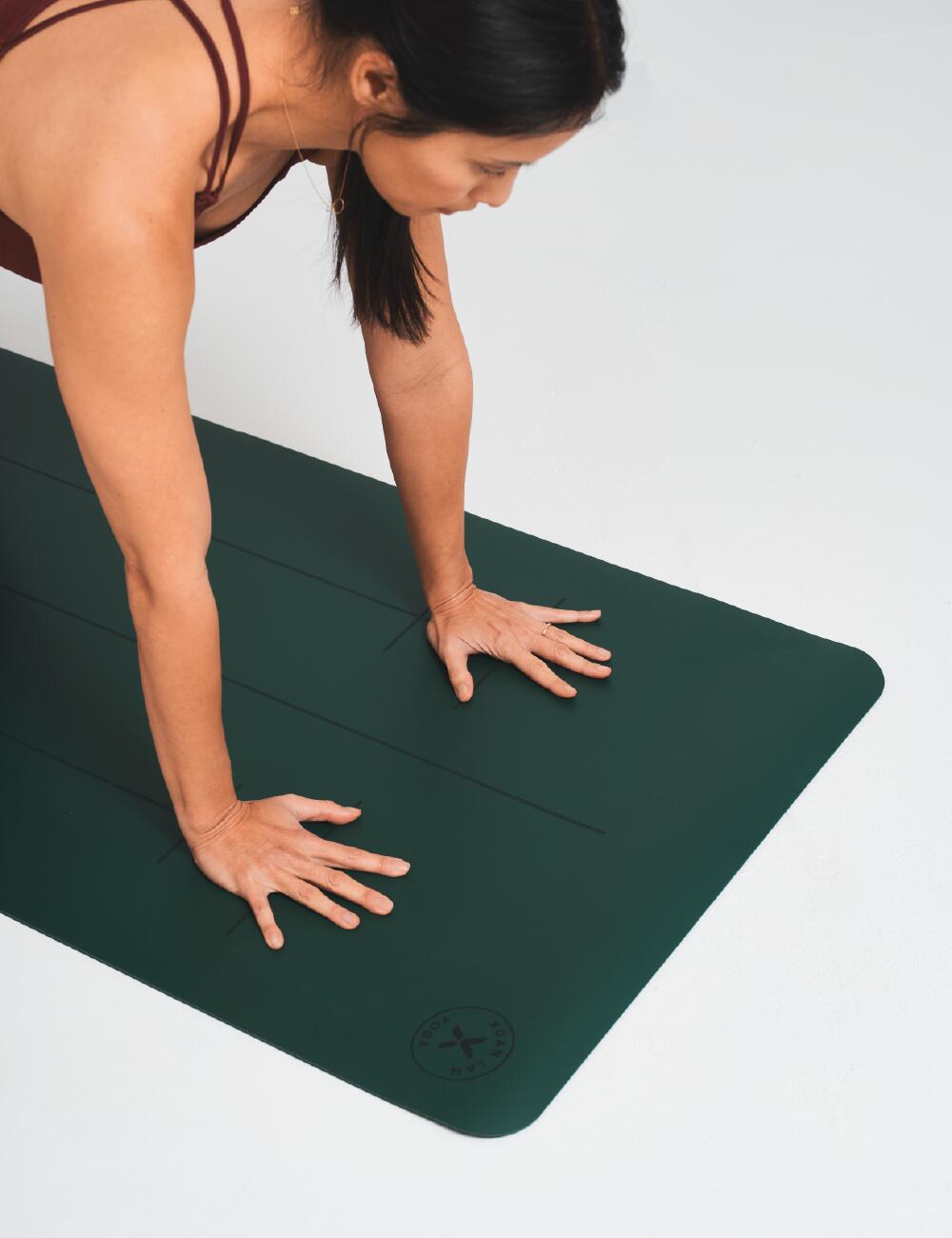 XUAN LAN YOGA Esterilla de yoga Xuan Lan Yoga Verde Oscuro Antideslizante 183x66x05cm