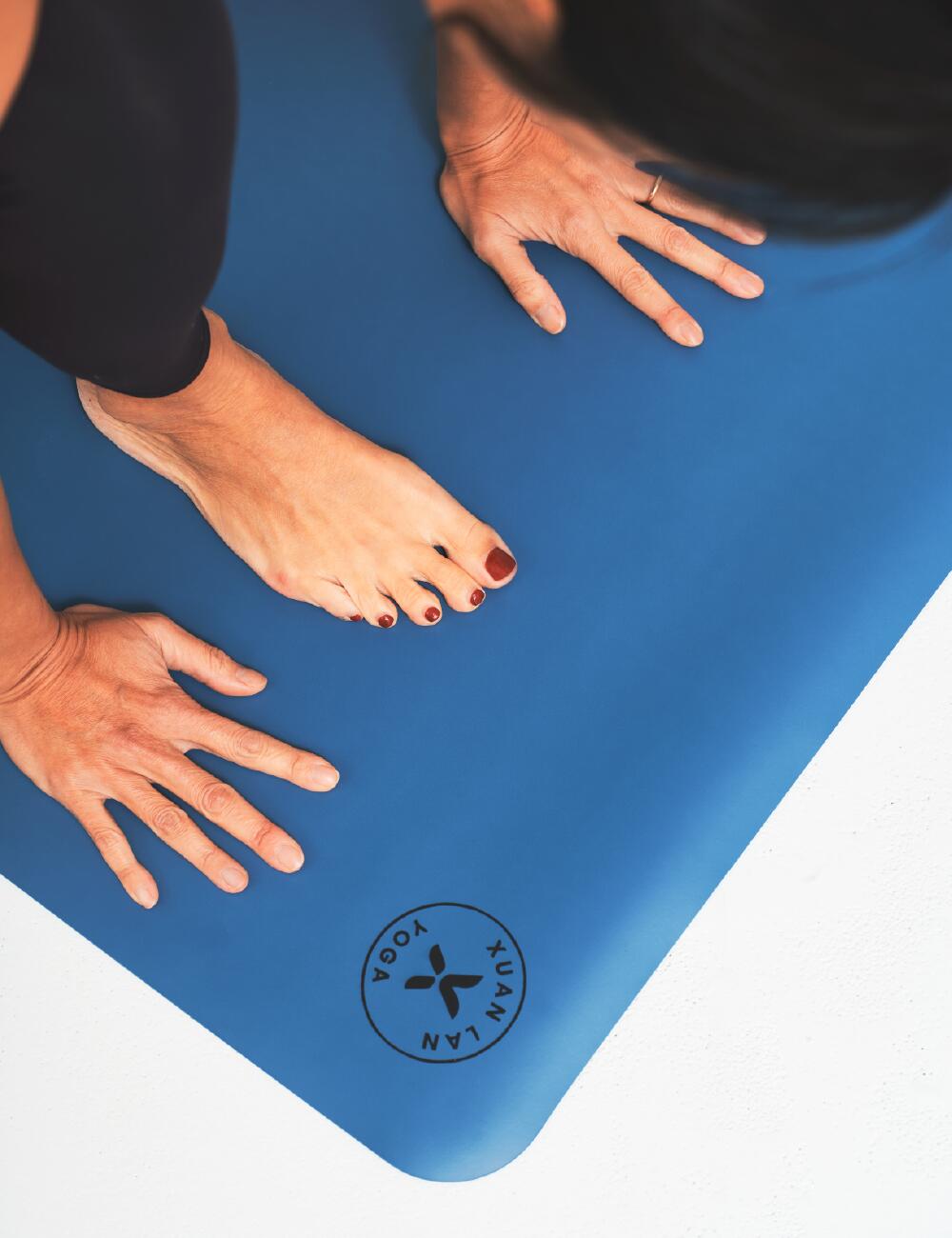 Esterilla de yoga de viaje Xuan Lan Yoga Azul Antideslizante 173x61x03cm 3/7