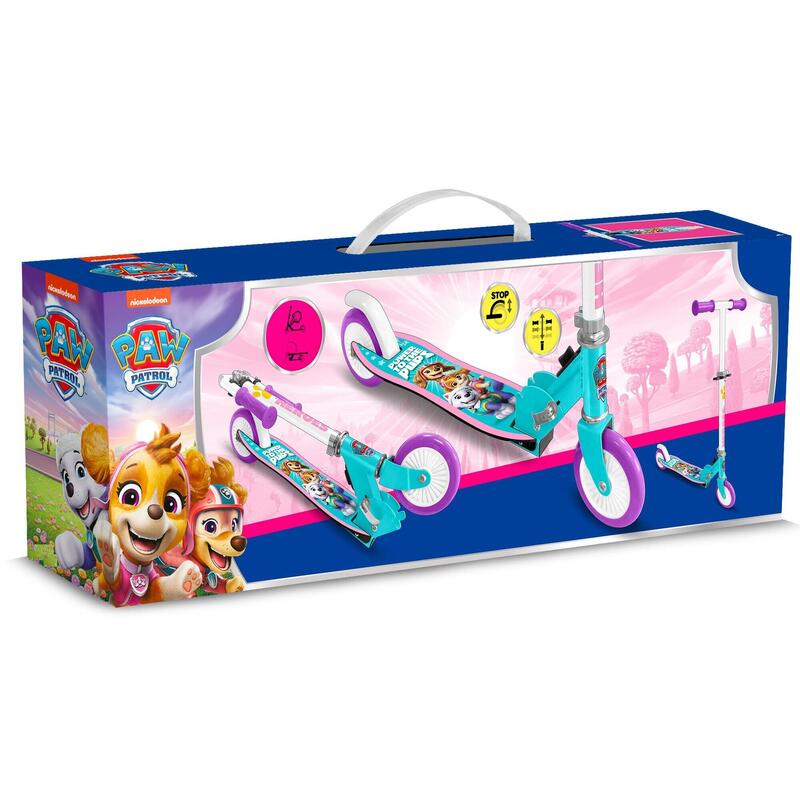 Trotineta pliabila cu 2 roti 3 ani +, sarcina maxima 50 kg, Paw Patrol
