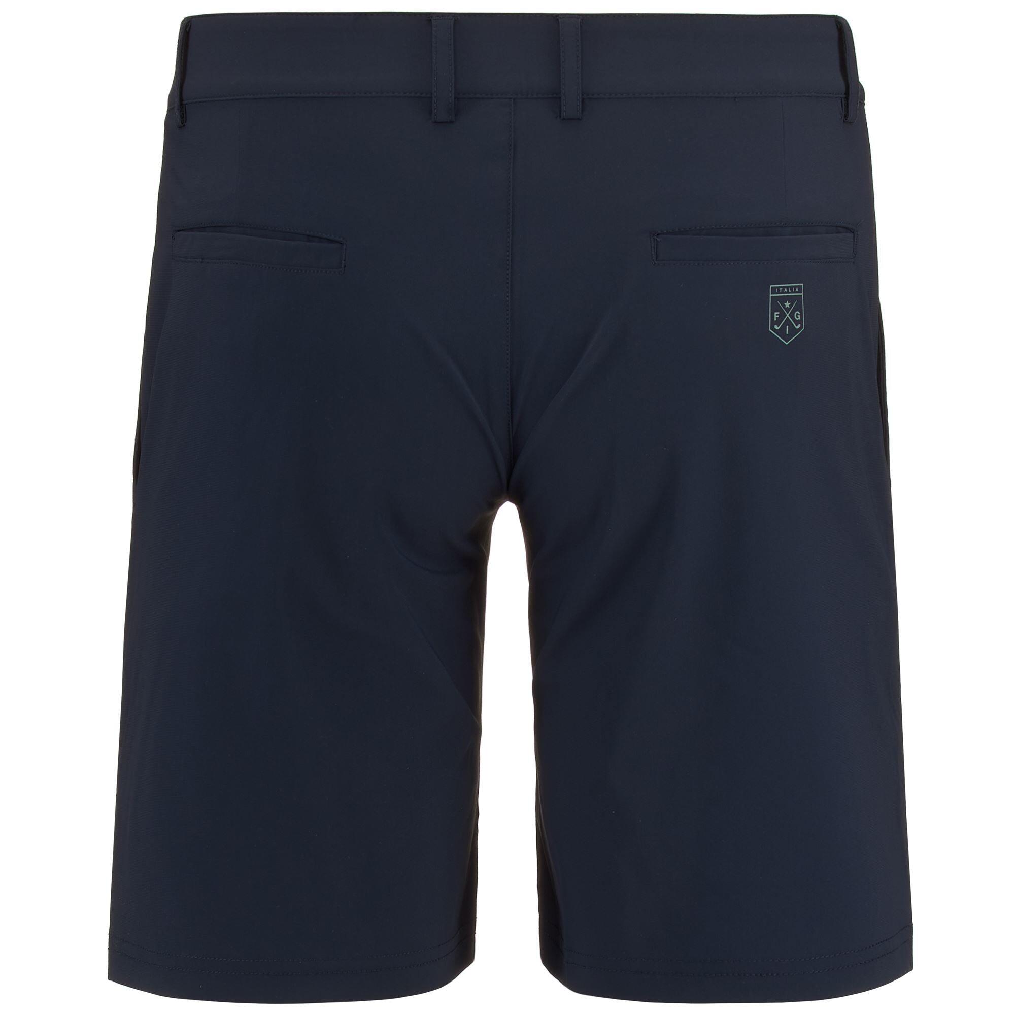 Pantaloncini sportivi da bambina in nylon blu da golf 3/5